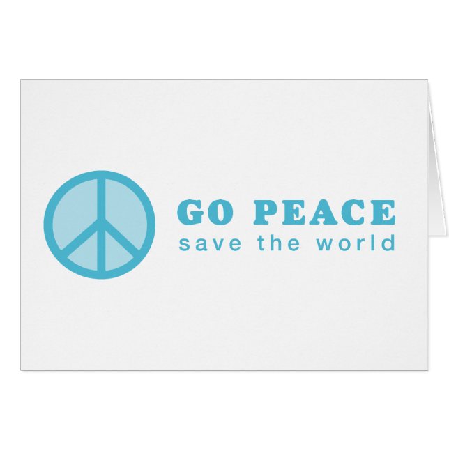 Go Peace (Blue) (Front Horizontal)