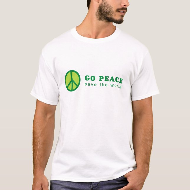 Go Peace (Green) T-Shirt (Front)