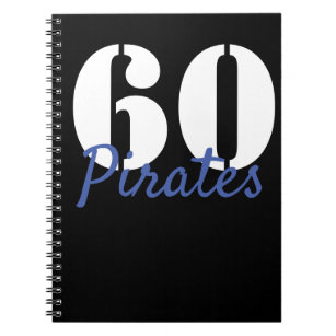 Go Pirates Leopard Mascot Notebook