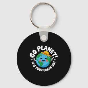 Go planet earth day 2026 teacher kids retro earth keychain