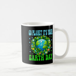 Go planet earth day cute earth nature lovers long coffee mug