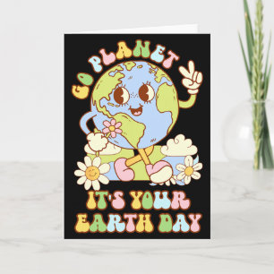 Go Planet Its Your Earth Day 2025 Teacher Kids Ret Card