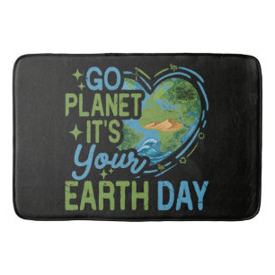 Go Planet It's Your Earth Day Bath Mat