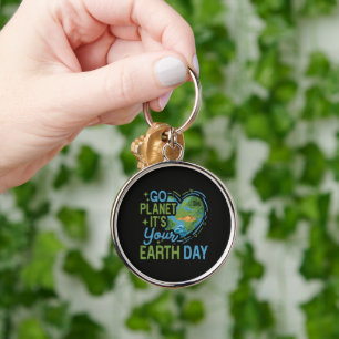 Go Planet It's Your Earth Day Keychain