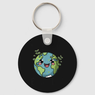 Go Planet Its Your Earth Day Teacher Kids Cute Ear Keychain