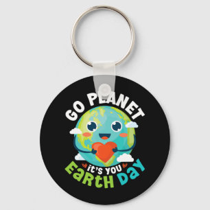 Go Planet Its Your Earth Day Teacher Women Kids To Keychain