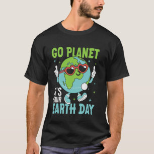 Go Planet u2013 Support a Greener and Brighter Fut T-Shirt