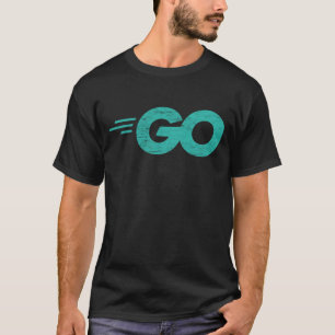 Go Programming Language with Go logo distressed T-Shirt