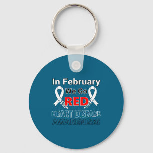 Go Red - American Heart Health Month Awareness In  Keychain