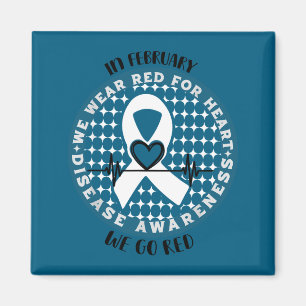 Go Red - American Heart Health Month Awareness In Magnet