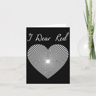 Go Red Day Heart Ribbon Costume Heart Disease Mont Card
