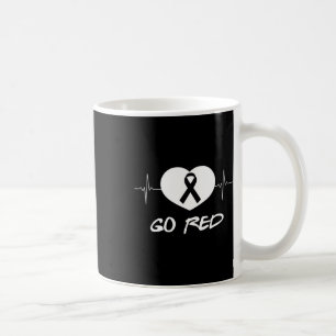 Go Red Day Heart Ribbon Shirt Gift Heart Disease M Coffee Mug