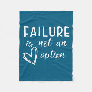 Go Red - Failure Is Not An Option Fleece Blanket
