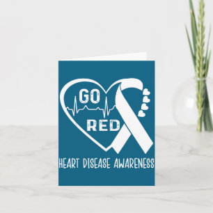 Go Red - February American Heart Health Month Awar Card