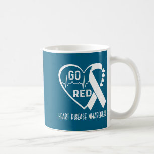 Go Red - February American Heart Health Month Awar Coffee Mug
