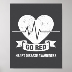 Go Red For Women American Chd Heart Disease Month  Poster