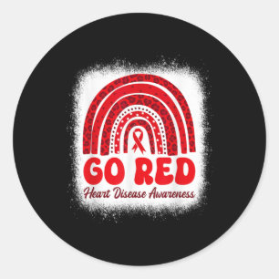 Go Red For Women American Heart Disease Awareness  Classic Round Sticker
