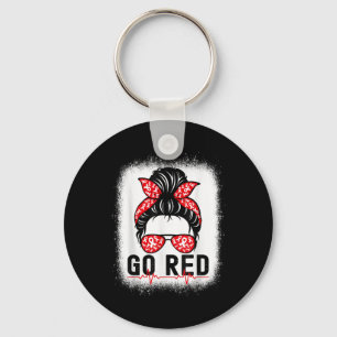 Go Red For Women American Heart Disease Awareness Keychain