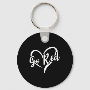 Go Red For Women American Heart Disease Month Awar Keychain