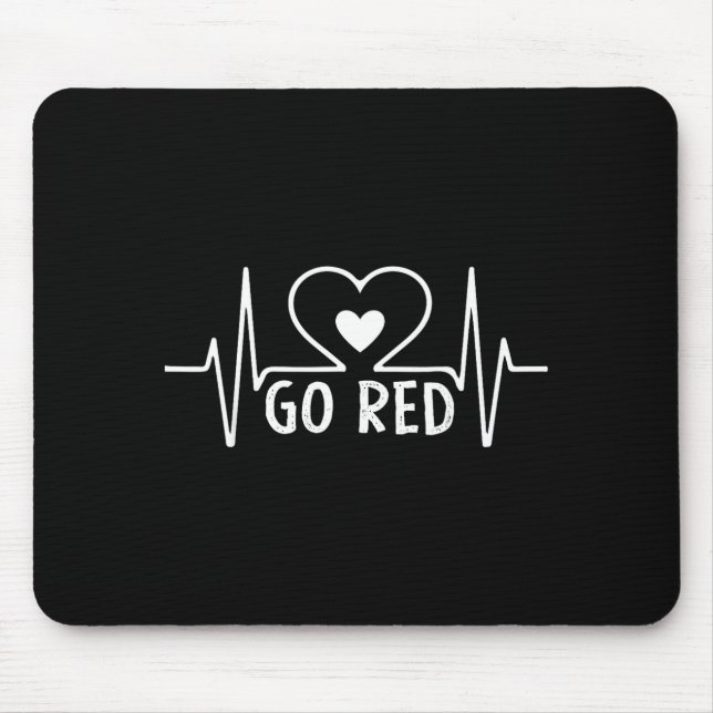 Go Red For Women American Heart Disease Month Awar Mouse Pad (Front)