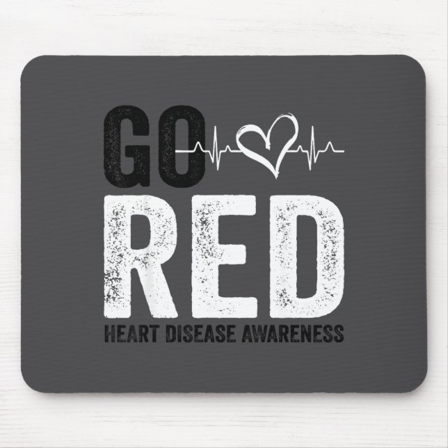 Go Red For Women American Heart Disease Month Awar Mouse Pad (Front)