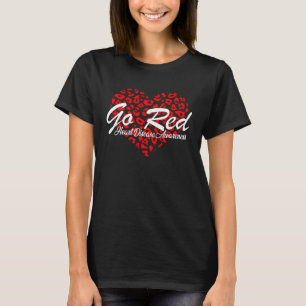 Go Red For Womens Heart Disease Awareness Month Le T-Shirt