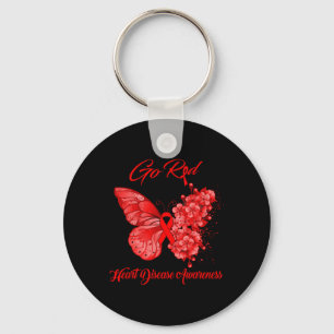 Go Red Heart Disease Awareness Keychain