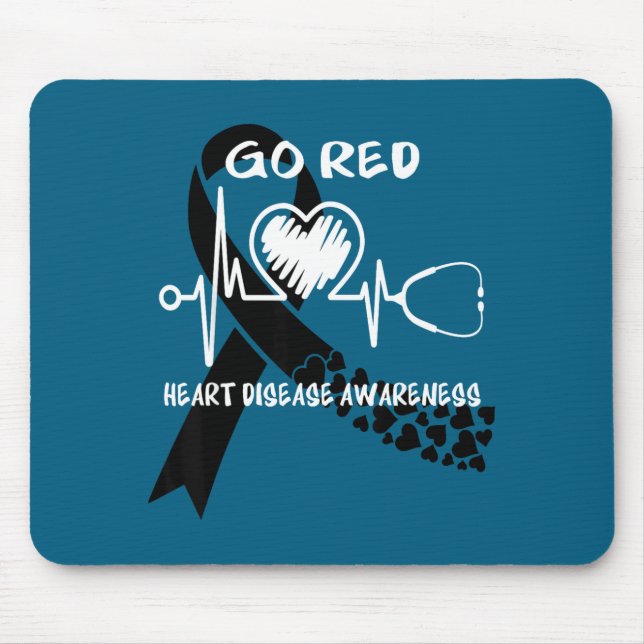 Go Red Heart Disease Awareness Month  Mouse Pad (Front)
