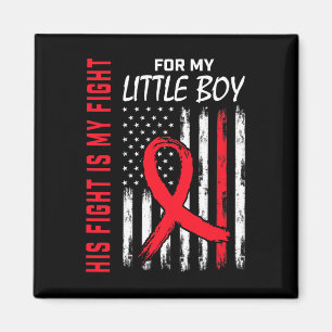 Go Red His Fight Son Little Boy Heart Disease Usa  Magnet