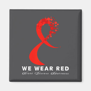 Go Red In February Heart Disease Awareness Health Magnet