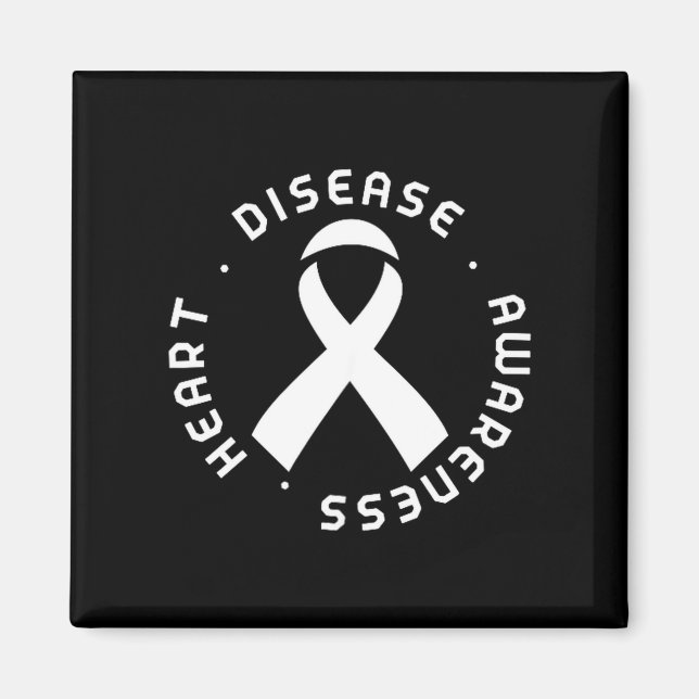 Go Red In February Heart Disease Awareness Health  Magnet (Front)