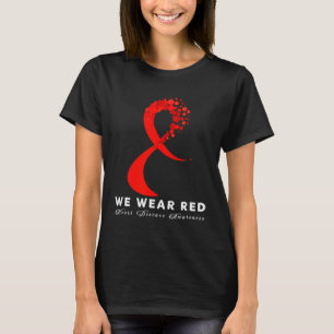 Go Red In February Heart Disease Awareness Health  T-Shirt