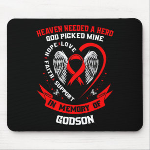 Go Red In Memory Of My Godson Heart Disease Awaren Mouse Pad