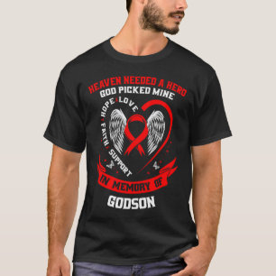 Go Red In Memory Of My Godson Heart Disease Awaren T-Shirt