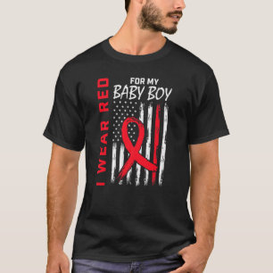 Go Red Son Baby Boy Heart Disease Awareness Americ T-Shirt