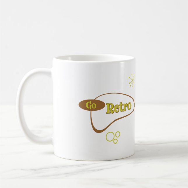 Go Retro MidCentury Modern   Coffee Mug (Left)