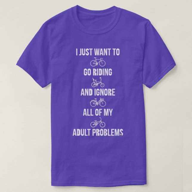Go Riding Bicycles T-Shirt (Design Front)