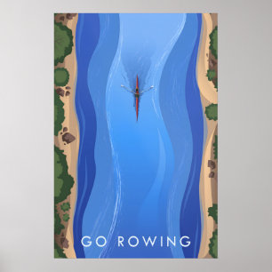 Go Rowing Travel Poster