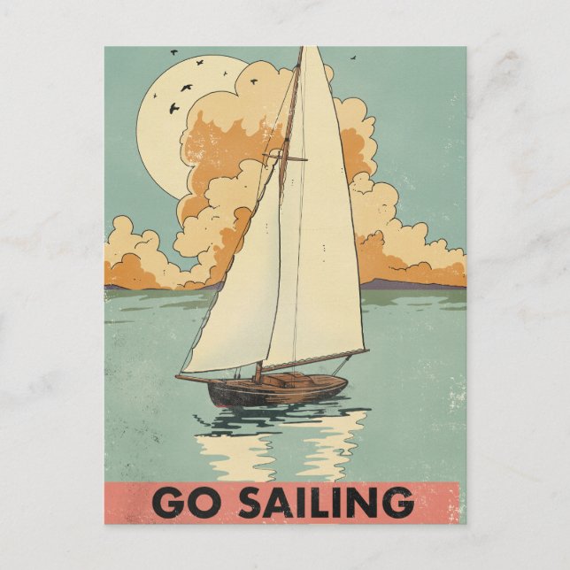 Go Sailing Postcard (Front)