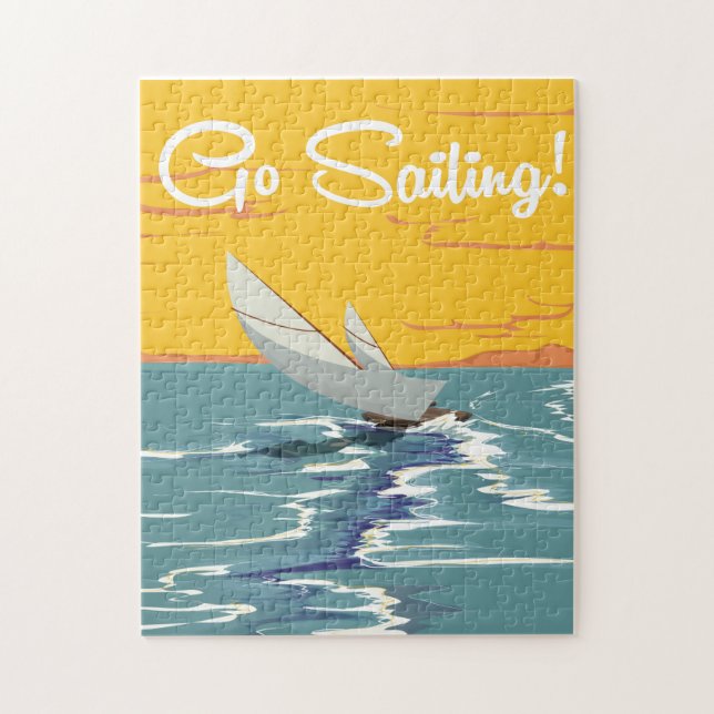 Go Sailing Vacation poster Jigsaw Puzzle (Vertical)