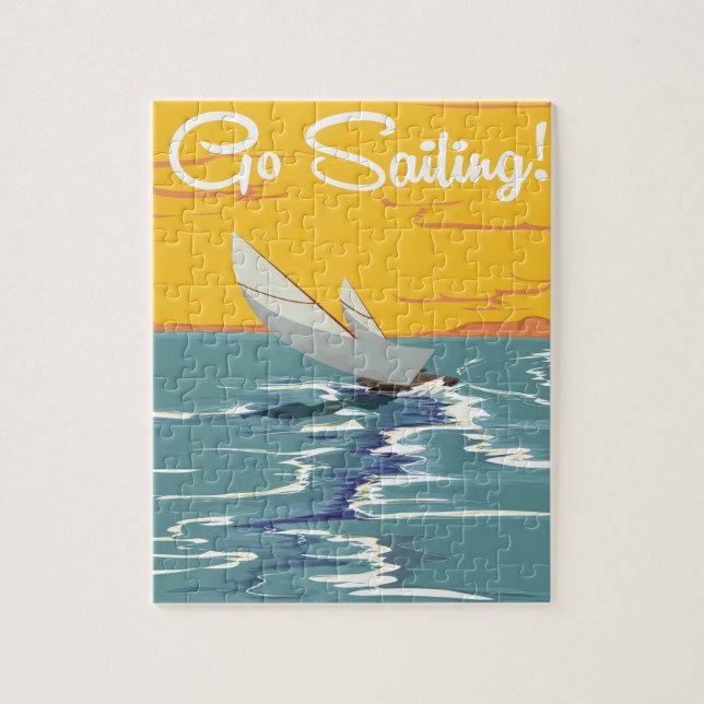 Go Sailing Vacation poster Jigsaw Puzzle (Vertical)