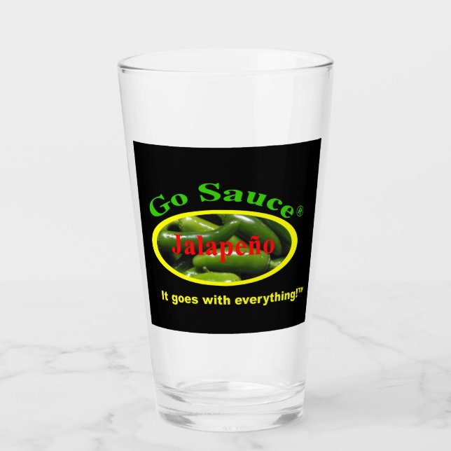 Go Sauce Pint Glass (Front)