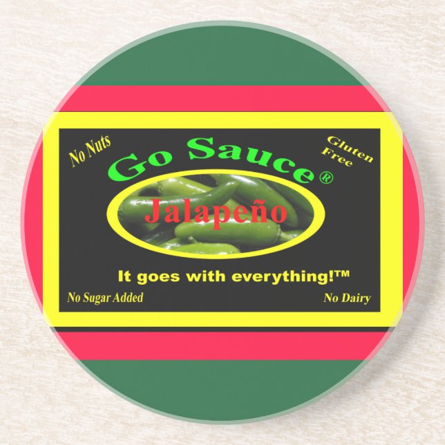 Go Sauce soft coaster (Front)