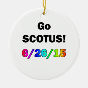 Go SCOTUS Ceramic Ornament