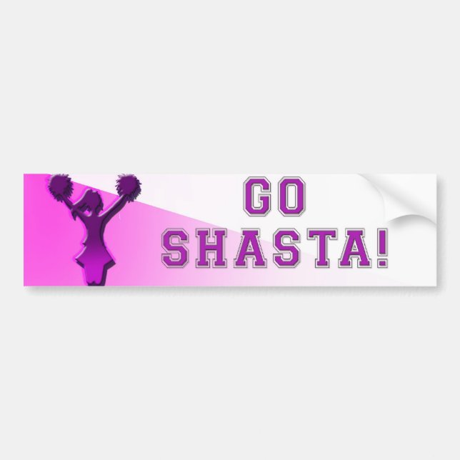 Go Shasta! Bumper Sticker (Front)