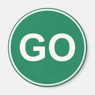 GO Sign Magnet