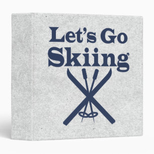 Go Skiing Binder