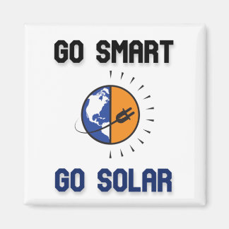 GO SMART GO SOLAR - RENEWABLE ENERGY MAGNET