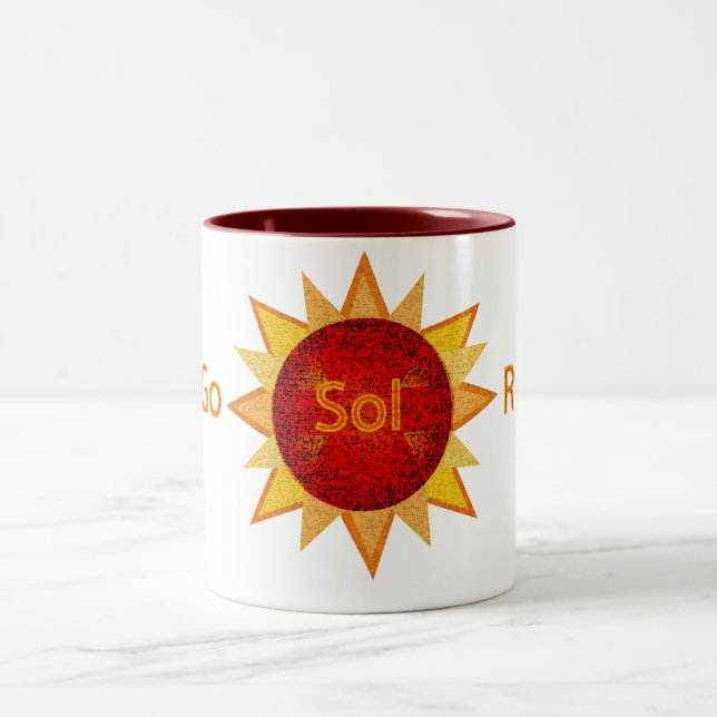 Go Solar Two-Tone Coffee Mug (Center)