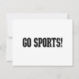 Go Sports! Funny Vintage Sports Sport Fan Go Sport